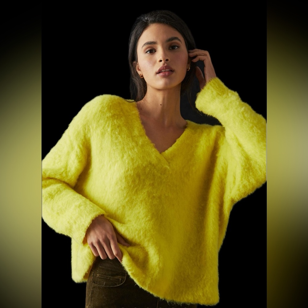 Fuzzy cozy sweater from Anthropologie.